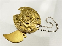 Masonic Knife Key Chain